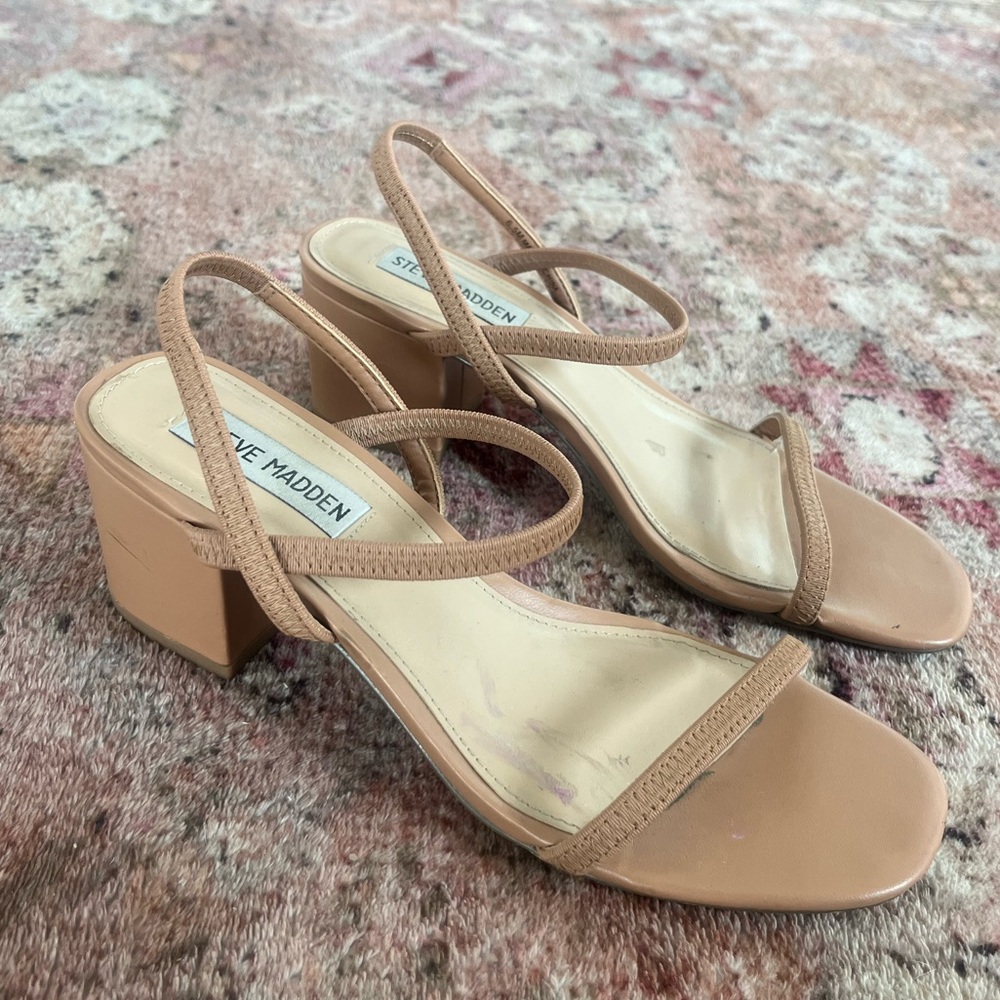 Steve Madden Neutral Block Heels